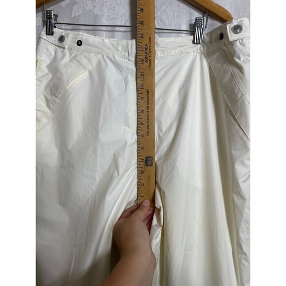 Sunice Typhoon Pants Large Off White Zip Ankles Lined Golf Waterproof Ski Snow - Picture 7 of 16
